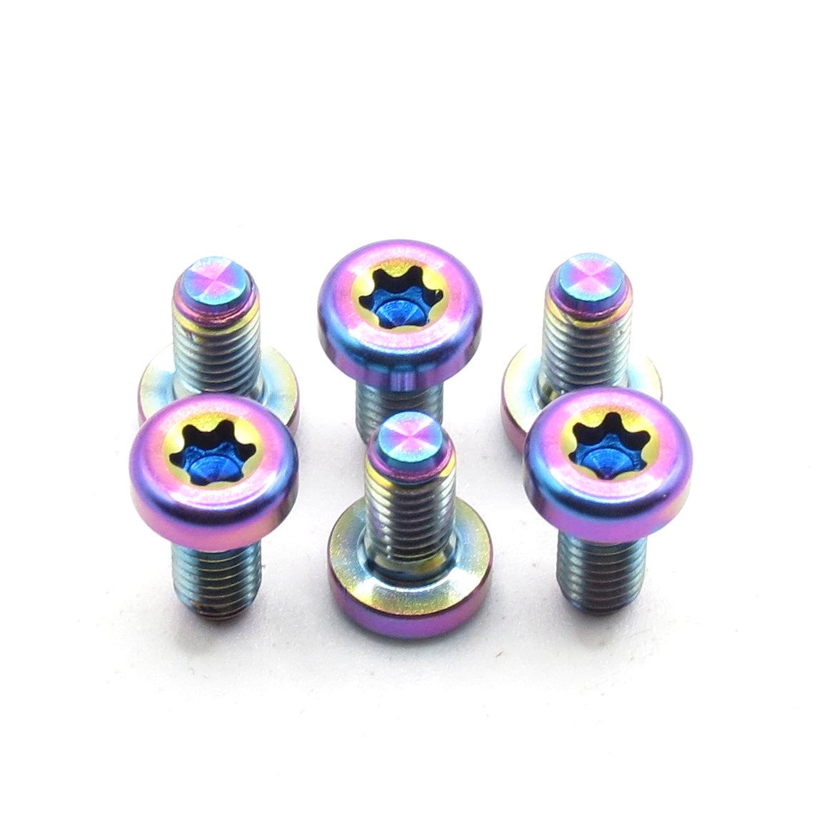 Easybikeparts Titanium Disc Rotor Bolts M5x10mm T25 – Pack of 6