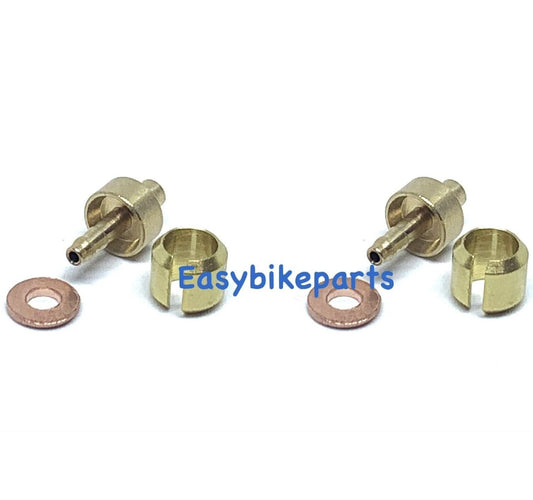 2x Replacement Brake Olive and Barb to fit Hope TECH3 V4 E4 X2 Brakes